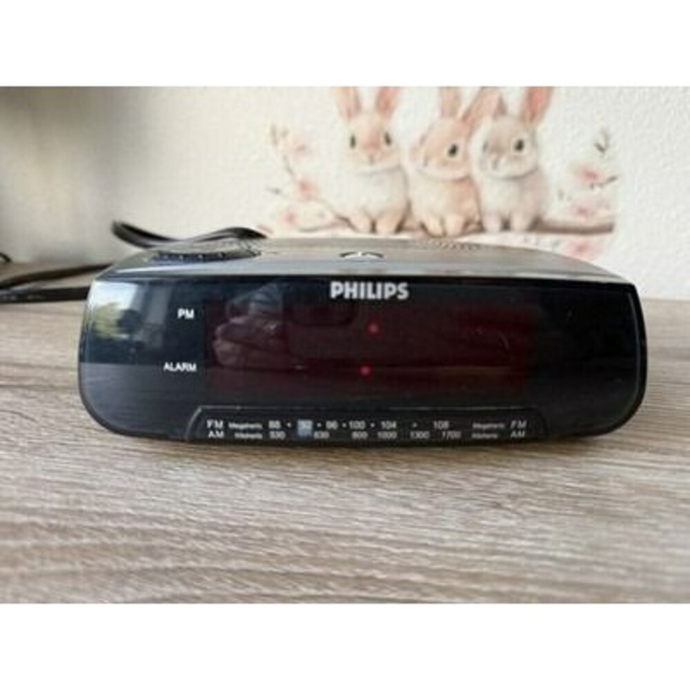 Philips AJ3120/17 AM/FM Clock Radio Alarm Clock Tested Working